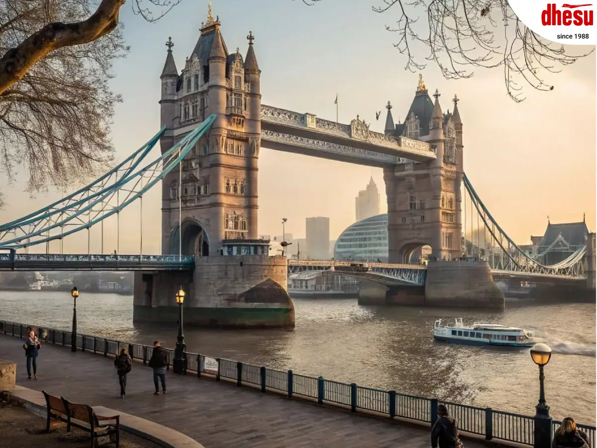 Tower Bridge spanning the River Thames in London
