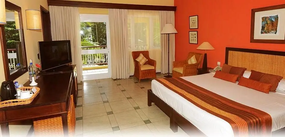 A resort room on the Mauritius coast